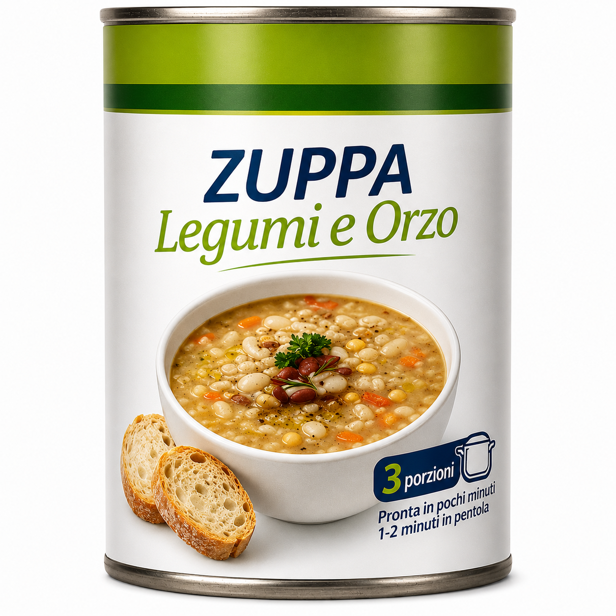 Zuppa legumi e orzo